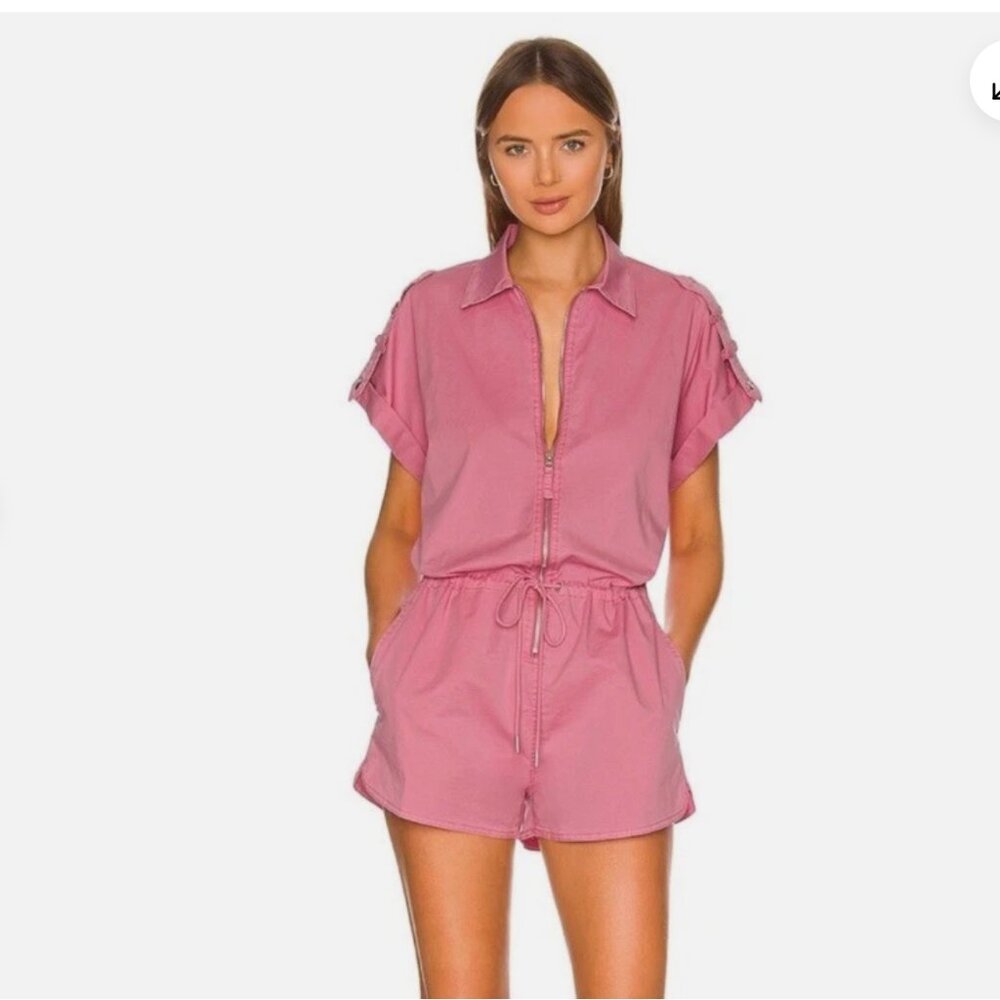 Pistola Pink Meg Zip Romper Size L | NWOT | purchased from Free People